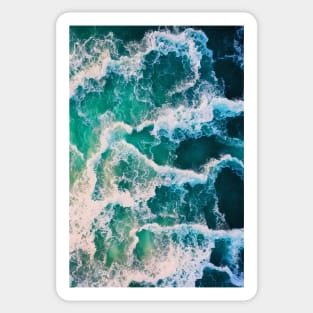 Beautiful ocean waves artwork Sticker